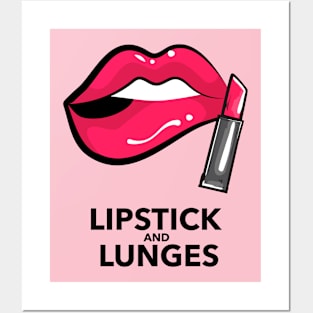 Lipstick & Lunges Posters and Art